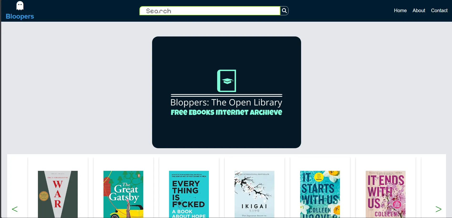 Open Library project preview image Open Library – project preview screenshot